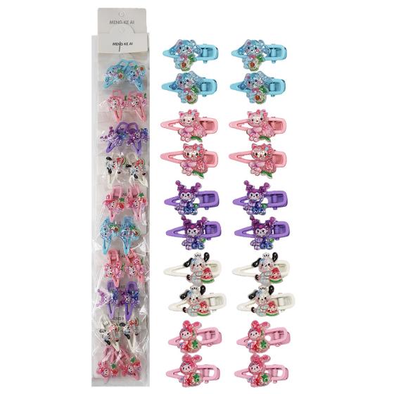 10PCS Translucent Sanrio Hair Clips 05