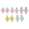 10PCS Colorful Flower Hair Clips 11
