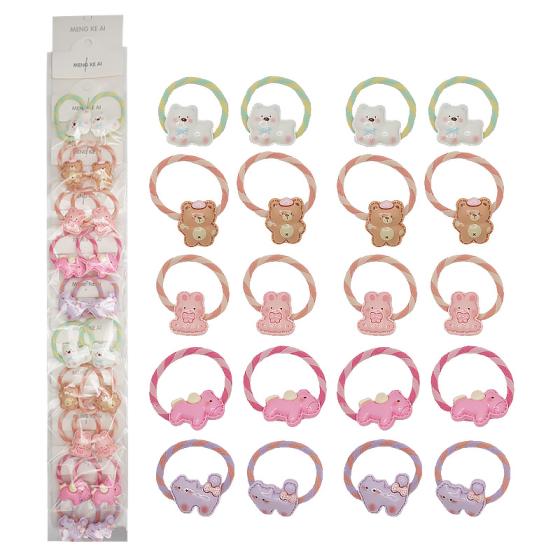 10PCS Cute Animal Hair Ties 18