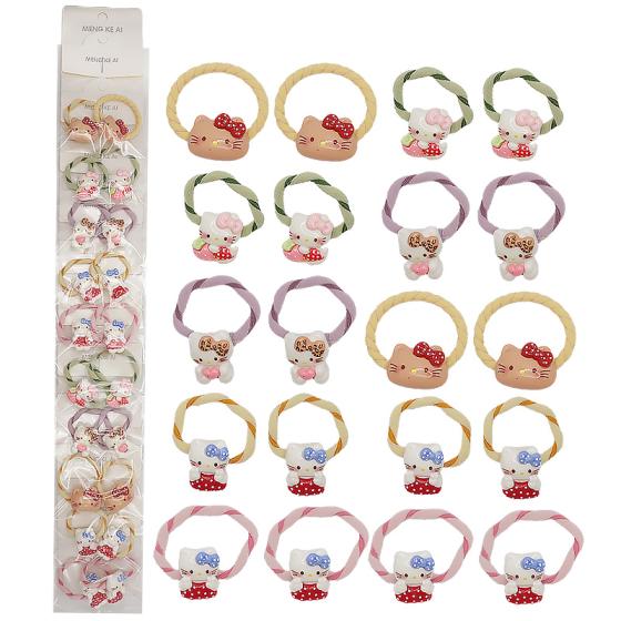 10PCS Hello Kitty Hair Ties 23
