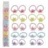 10PCS Colorful Flower Hair Ties 25