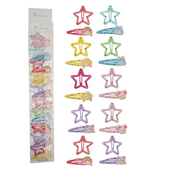 10PCS Starry Little Girl BB Hairpin