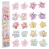 10PCS Pearl Tulle Flower Hair Clips