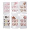 12PCS Nail Tips with Rhinestones 12