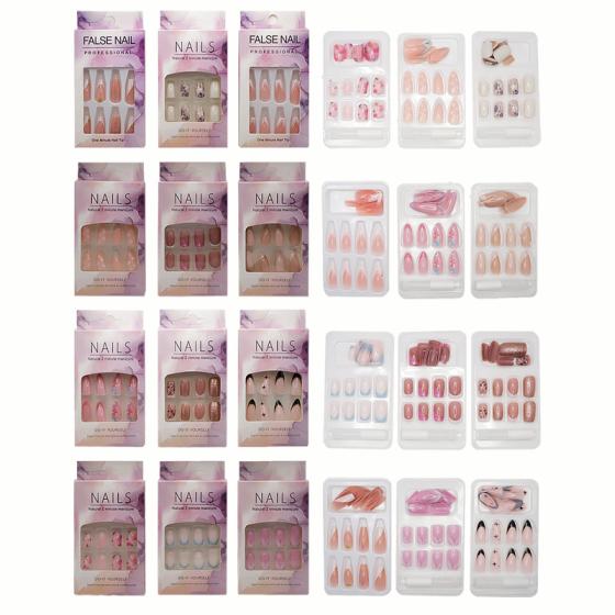 12PCS Press-on nails Set 3