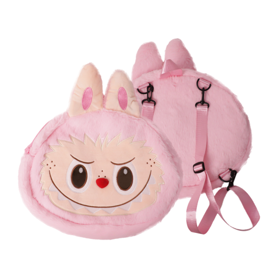 Labubu Big Face Bag-Light pink