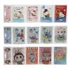 12PCS Sanrio&Labubu&Stitch notebook set