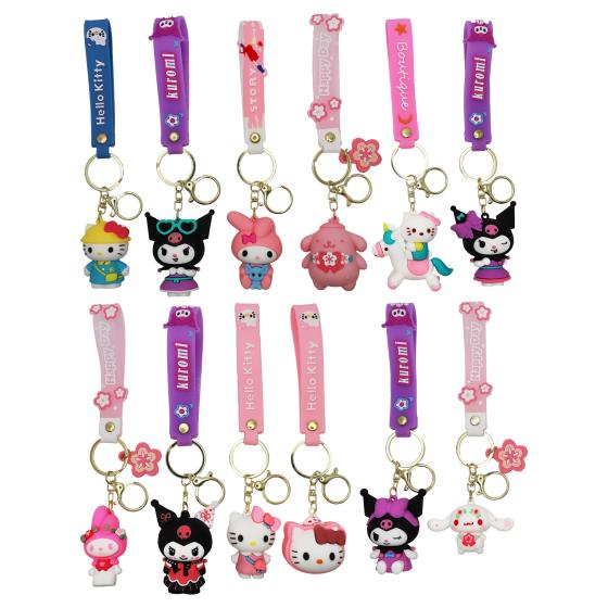 12PCS Sanrio Keychains