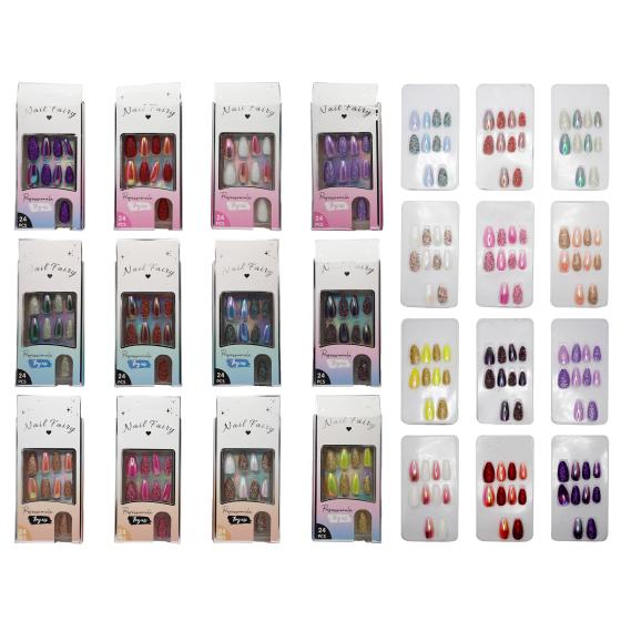 12PCS Electroplated Sharp Nails 001