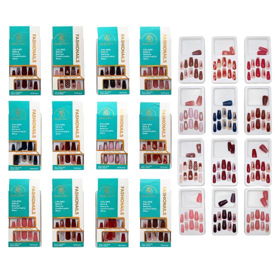 12PCS Pattern Nail Tips 004