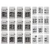 12PCS Rhinestone Nail Tips 020
