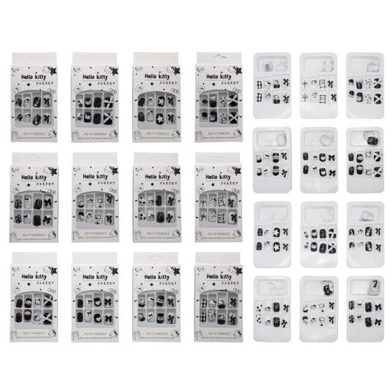 12PCS Rhinestone Nail Tips 021