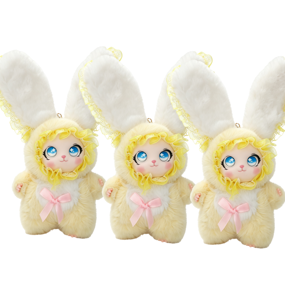 3PCS Lolita Rabbit Plush Charm Set 21