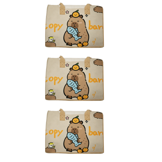 3PCS Kawaii Capybara Felt Bag Set 01