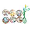 6PCS Crystal Bouncy Ball Set