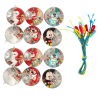 12PCS Crystal Bouncy Ball Set
