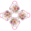 4Pcs Flower Hair Box Set No.02