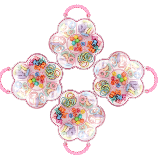 4Pcs Flower Hair Box Set No.02