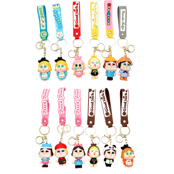 12PCS Crying Baby Keychain 24