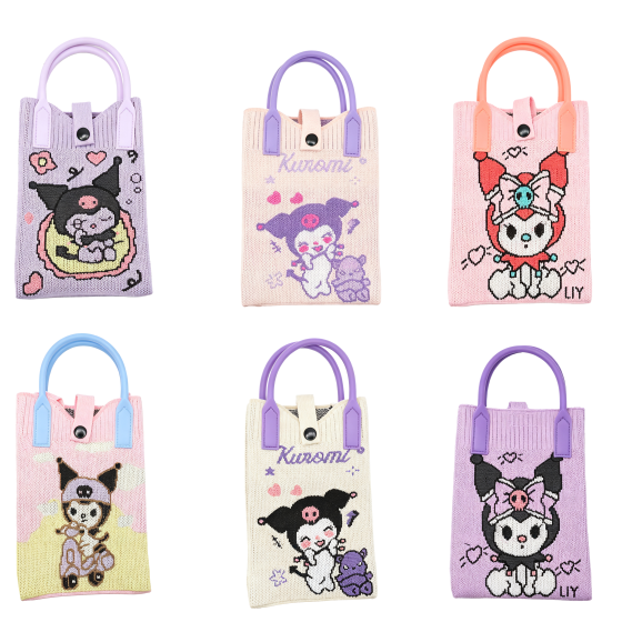 6PCS Kuromi Phone Pouch Set Style 06