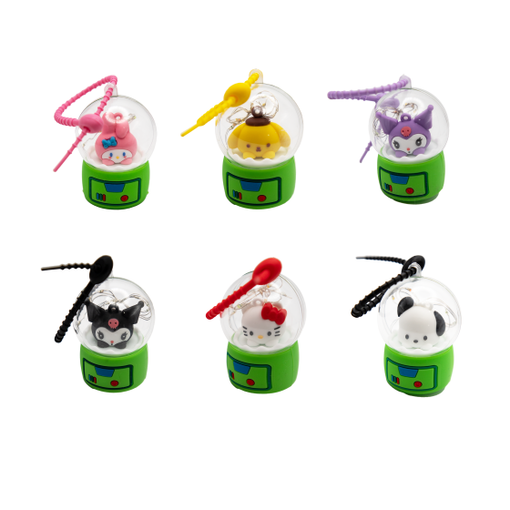 6PCS Sanrio Poké Ball Charms Set