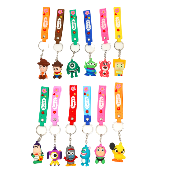 12 Pieces Toy Story Character Key Chains