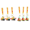 6PCS SpongeBob Keychains Set