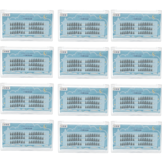 12PCS False Eyelashes Bulk Pack 01