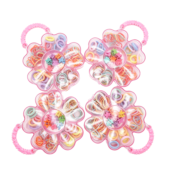 4Pcs Flower Hair Box Set No.03