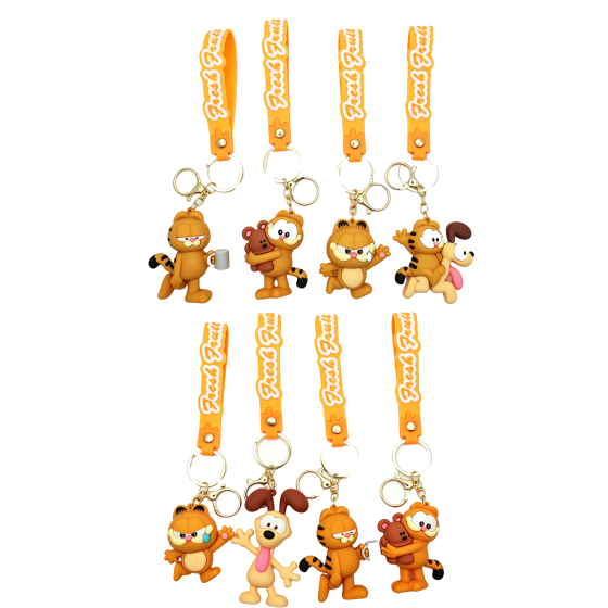 8PCS Garfield Keychain 38