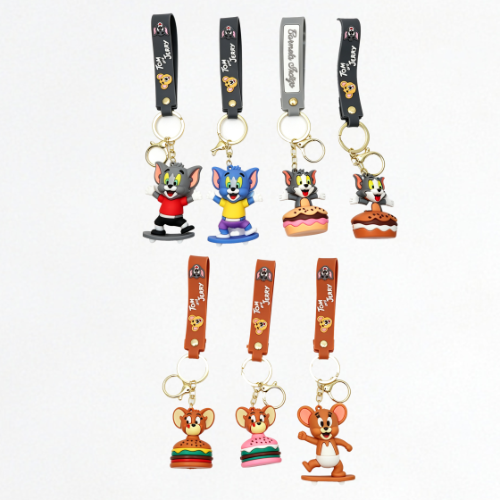 7PCS 猫和老鼠钥匙扣36