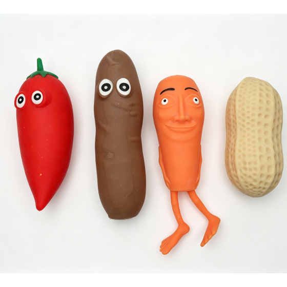4Pcs Mixed Fruit & Veg Sand Squishy