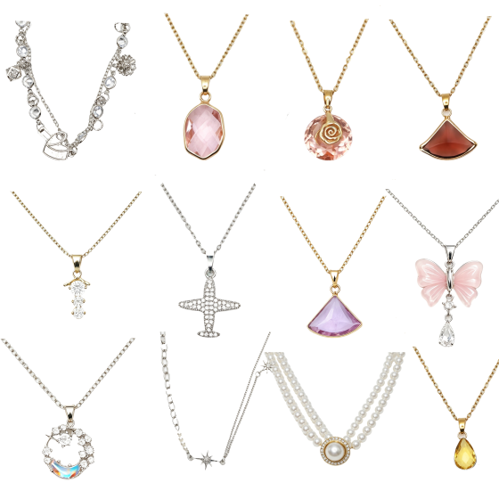 12PCS Gemstone Necklace Set 43