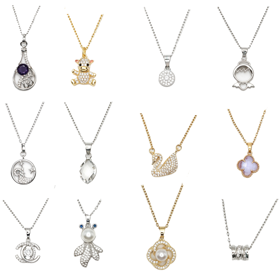 12PCS Gemstone Necklace Set 19
