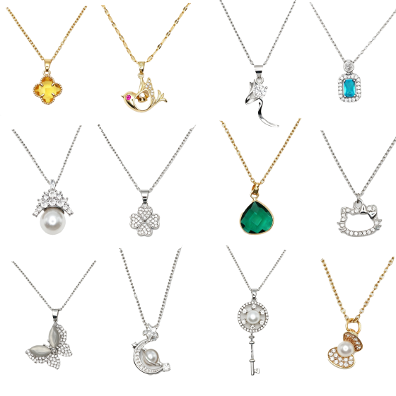 12PCS Gemstone Necklace Set 21