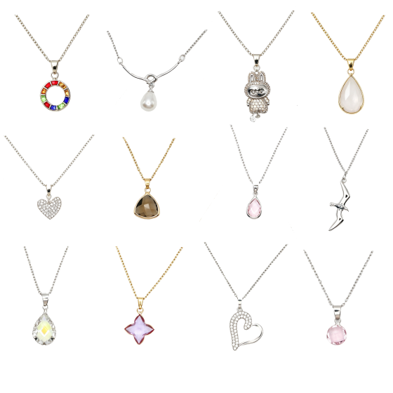 12PCS Gemstone Necklace Set 25