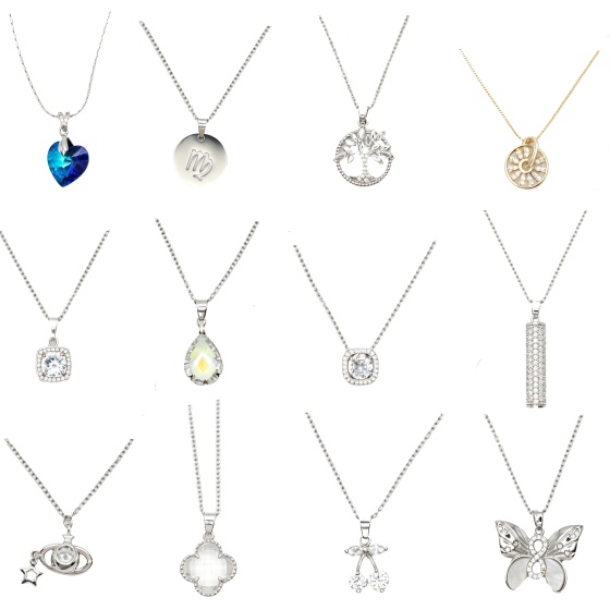 12PCS Gemstone Necklace Set 04