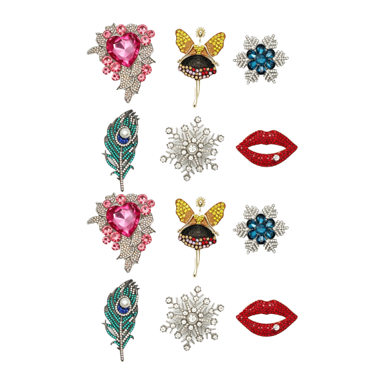 12PCS Brooch Set 02