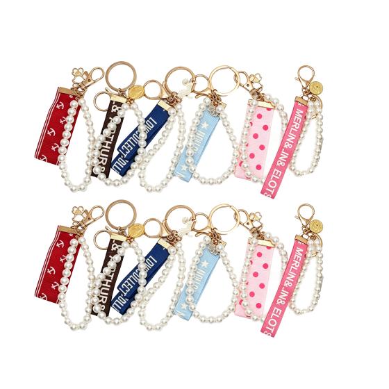 12PCS Pearl Key Charm Set 09