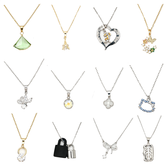 12PCS Gemstone Necklace Set 28