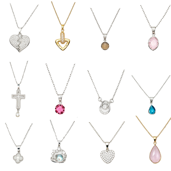 12PCS Gemstone Necklace Set 29
