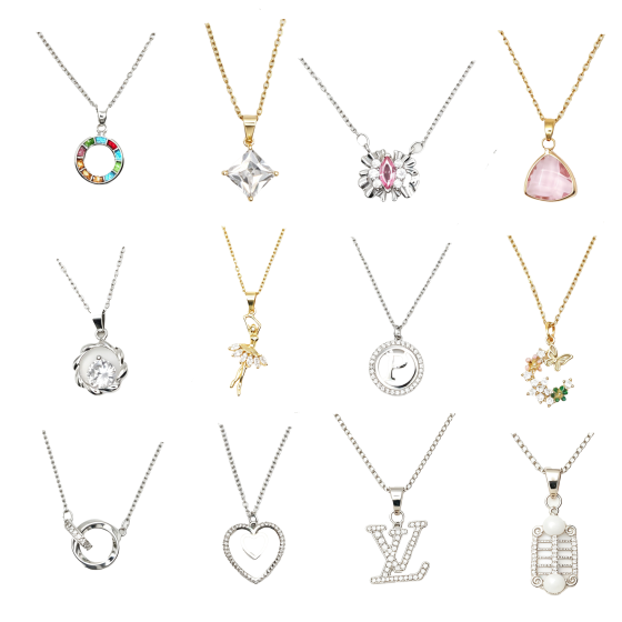 12PCS Gemstone Necklace Set 32