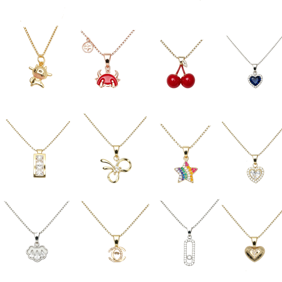 12PCS Gemstone Necklace Set 35