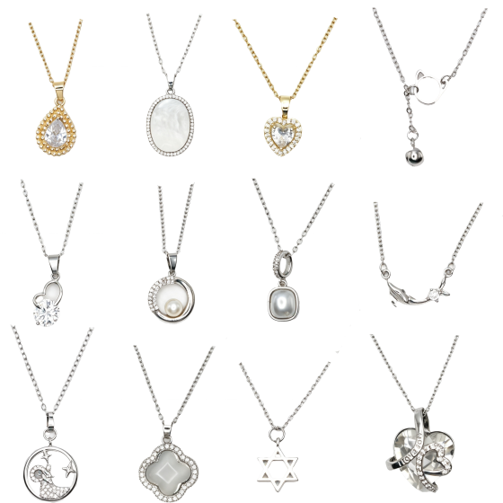 12PCS Gemstone Necklace Set 18
