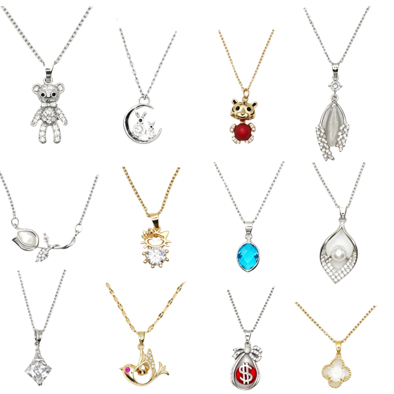 12PCS Gemstone Necklace Set 15