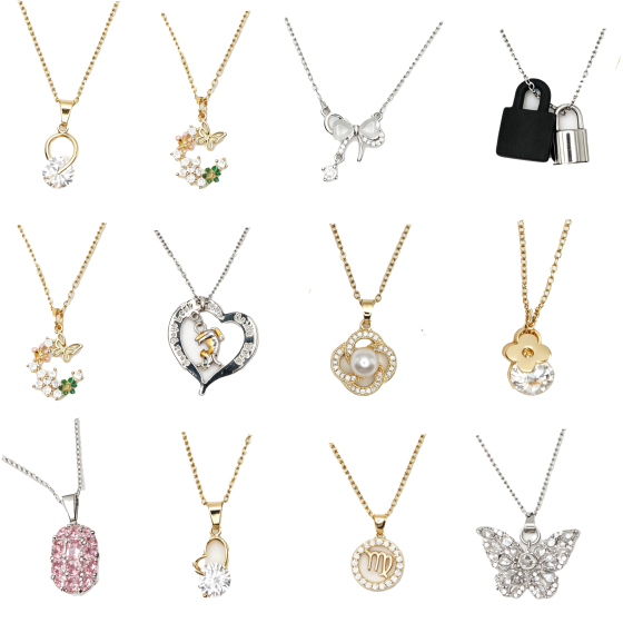 12PCS Gemstone Necklace Set 10