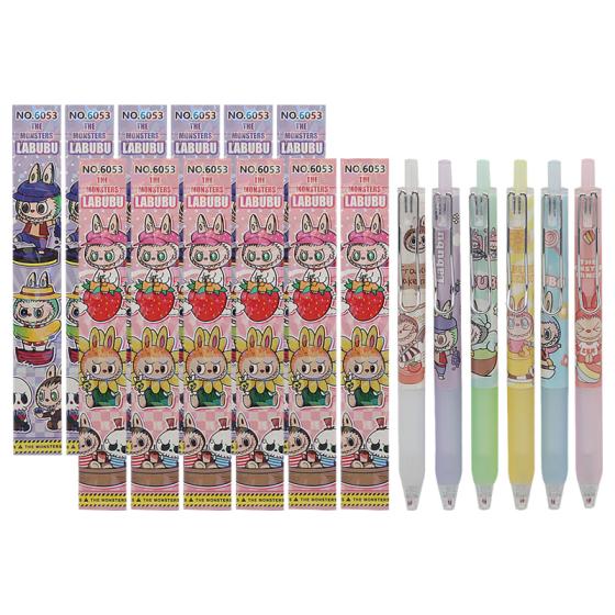 12PCS 6053 Labubu Blind Box Pens