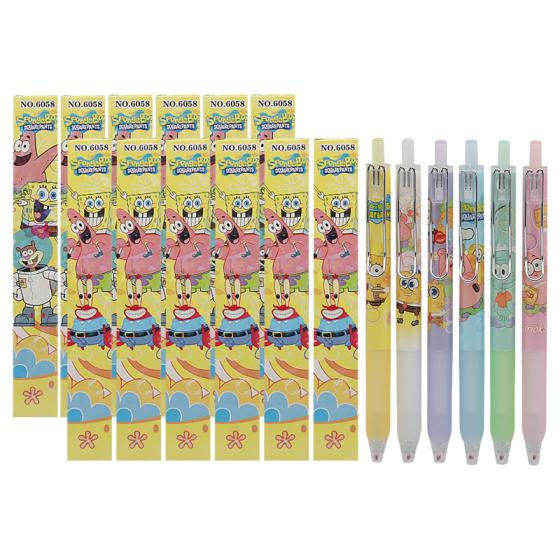 12PCS 6058 SpongeBob Blind Box Pens