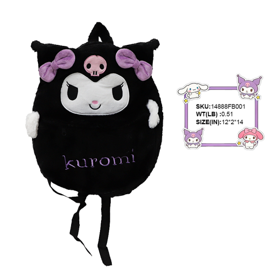 Kuromi Backpack Black 01