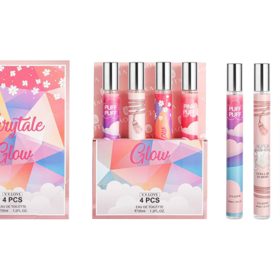 4PCS Colorful fragments Perfume set 9